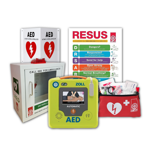 ST JOHN ZOLL AED 3 Cabinet Bundle W/ Defibrillator Storage Emergency #8881131CB