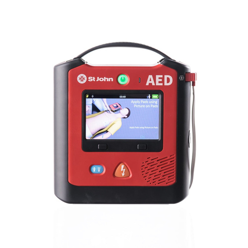 ST JOHN AMBULANCE X3 Defibrillator Semi-Automated With Video & Voice  #888X3S
