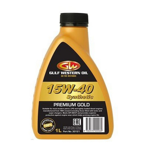 GULFWESTERN Premium Gold (sae 15W-40) 1 Litre #30121