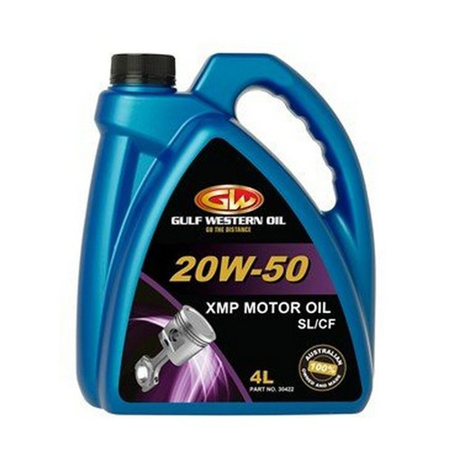 GULFWESTERN Xmp Engine Oil 20W-50 Sh/cd 4 Litre #30422