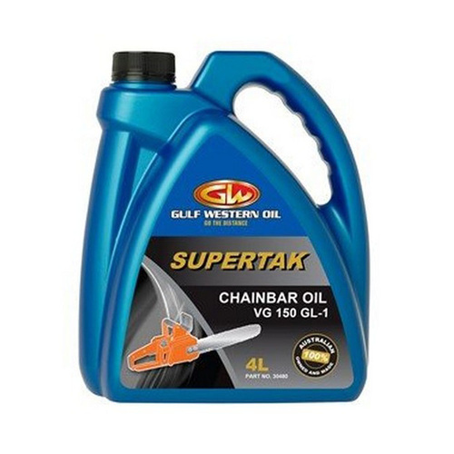 GULFWESTERN Supertak Chain Bar Oil 4 Litre #30480