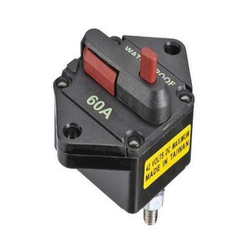 NARVA Heavy Duty Circuit Breaker Panel Mount 60A Manual Reset #55970