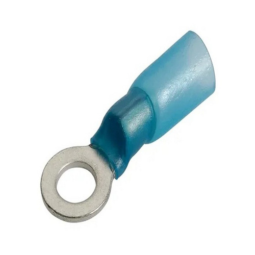NARVA 5mm Adhesive Lined Ring Terminal Blue 3/16" Diameter #56364BL