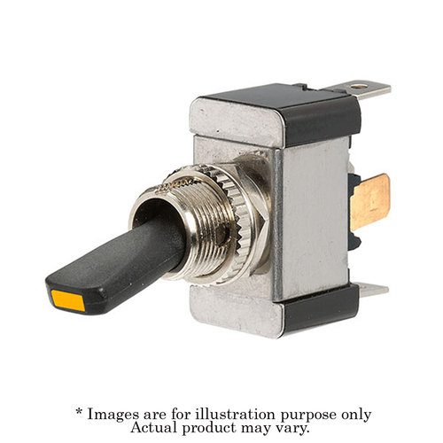 NARVA 12V Heavy Duty Amber LED Illuminated 20A Off/On SPST Toggle Switch 60280BL