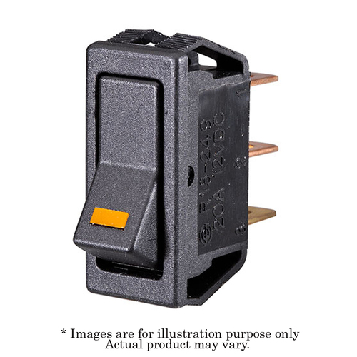 New NARVA 12V Amber LED Illuminated 20A Off/On SPST Rocker Switch 62000BL