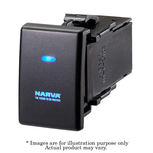 New NARVA OE Style 12V Blue LED Push on/off SPDT Switch Fits Holden 63336BL