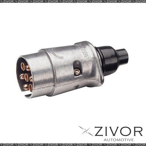 New NARVA 7 Pin Large Round Metal Plug Blister 82161BL