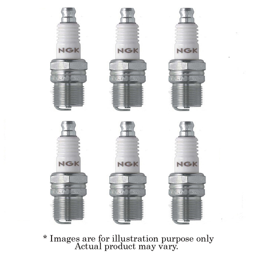 6x New NGK Standard M14x1.25mm Non-Resistor Spark Plug B8EFS