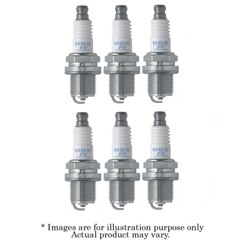 6x New NGK Standard M14x1.25 Resistor Spark Plug BCPR9ES-11