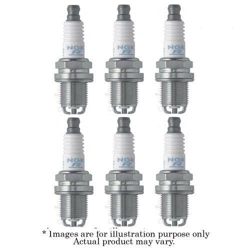 6x NGK Spark Plug For Mitsubishi FTO GPX. 2 Dr 2.0L 6A-12 V6 24V DOHC BKR7EKC-N