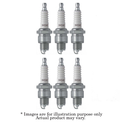 6x New NGK Standard M14x1.25 Non-Resistor Spark Plug BP7HS-10