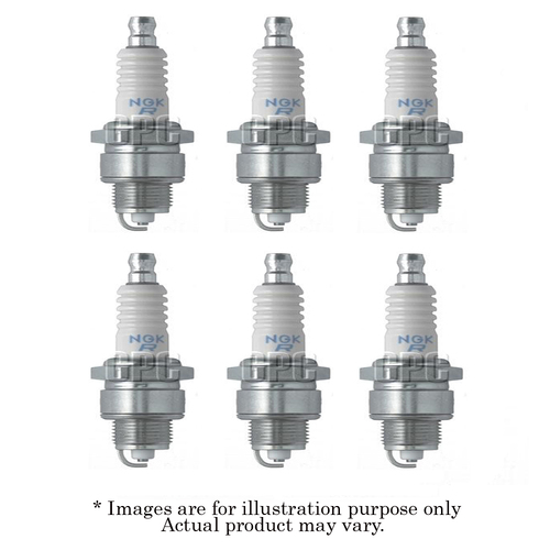 6x New NGK Standard M14x1.25mm Resistor Spark Plug BPR7HS-10