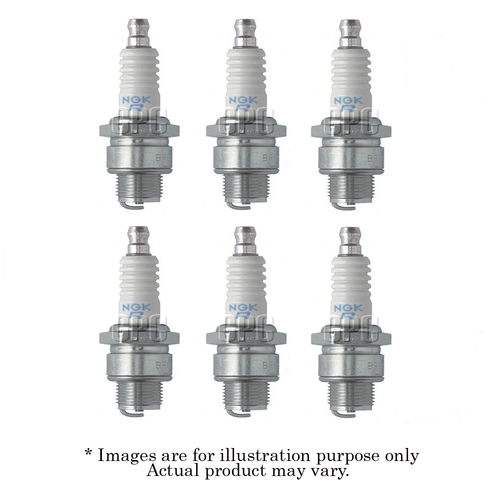 6x New NGK Standard M14x1.25mm Resistor Spark Plug BR7HS