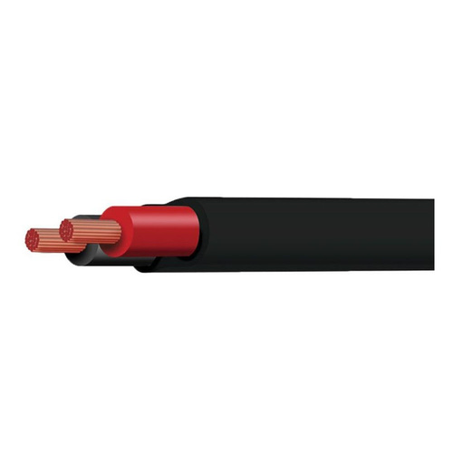 TYCAB Twin Sheath Cable 6mm Red / Black 30m Tyree #CB006A2-030BKRD