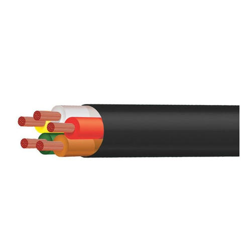 TYCAB 6mm 5 Core Trailer Cable 30M Black Sheath 50A Rating #CB006A5-030