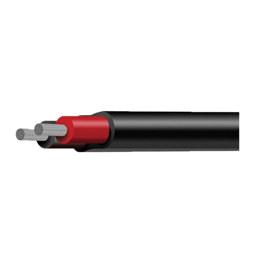 TYCAB Red/Black 2B&S Twin Core Marine 30M Flat Twin Sheath Cable CB102M2-030BKRD