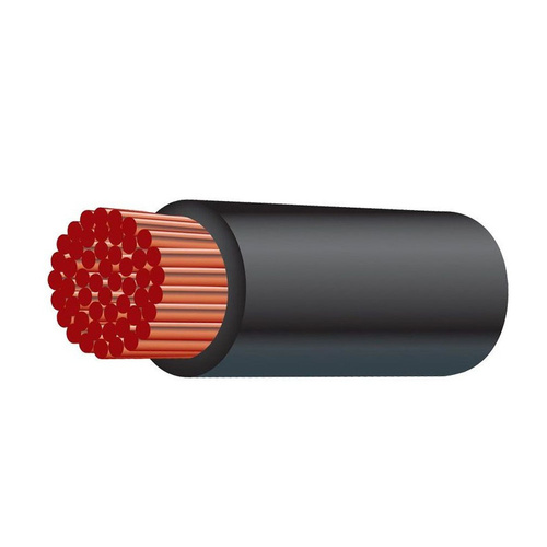 TYCAB Black 6 B&S Single Core 30M 125A Rating 90° 168 Strand Cable CB106A1-030BK