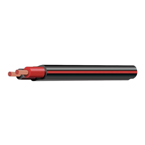 TYCAB Black / Red 6 B&S Twin Core 50M Twin Sheath 103A 90° Cable CB106A2-050BKRD
