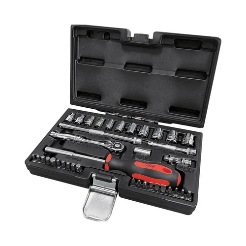 CHICANE 37 Piece 1/4? Inch Drive Socket and Bit Set #CH1003