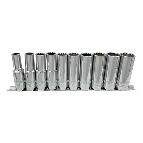 CHICANE 10 Piece 1/2? Inch Drive Metric Deep Socket Set #CH1129