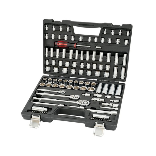 CHICANE 113 Piece 1/4" Inch, 3/8" Inch and 1/2" Inch Drive Socket Set #CH1144