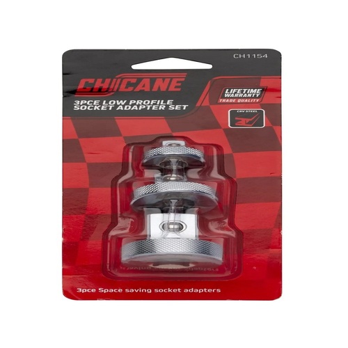 CHICANE 3 Piece Low Profile Socket Adapter Set #CH1154