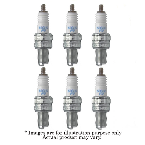 6x New NGK Standard M10x1.0mm Resistor Spark Plug with 1 Year Warranty CR10E