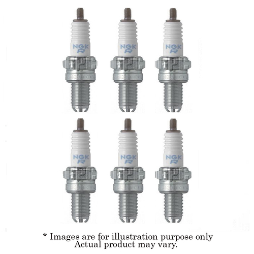 6x New NGK Standard M10x1.0mm Resistor Spark Plug CR10EK