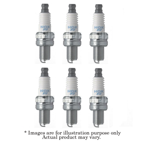 6x New NGK Standard M10x1.0mm Resistor Spark Plug with 1 Year Warranty CR8EB