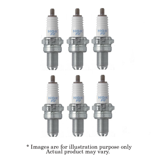 6x New NGK Standard M10x1.0mm Resistor Spark Plug with 1 Year Warranty CR8EK