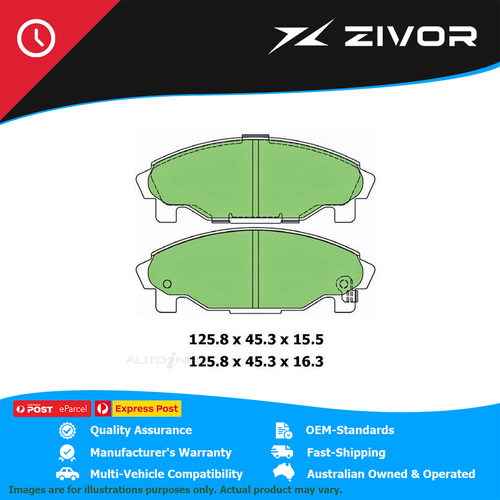 New PROTEX Brake Pads - Front For DAIHATSU PYZAR GRV 1.6L HDEP #DB1271B
