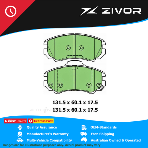 PROTEX Ultra Brake Pads - Front For KIA SPORTAGE LX KM G4GC 2005-2010 #DB1504CP