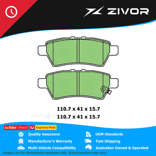 PROTEX Ultra Brake Pads - Rear For NISSAN PATHFINDER TI 550 R51 V9X #DB1919CP