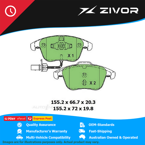 New PROTEX Brake Pads For AUDI A4 2.0 TDI B8 4D Sedan 2.0L CAGA #DB2184UP