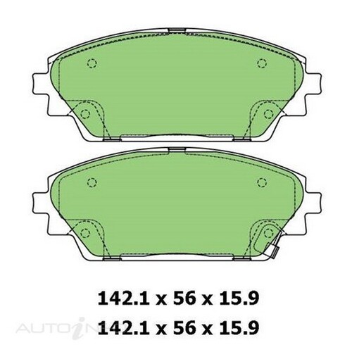 New PROTEX Brake Disc Ultra Pad Set - Front For Mazda MAZDA3 2014-2016 DB3185CP