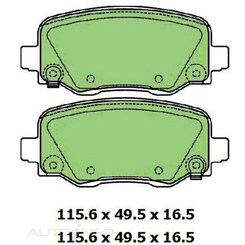 New PROTEX Brake Disc Ultra Pad Set - Rear For Jeep Cherokee 2014-2017 DB3189CP