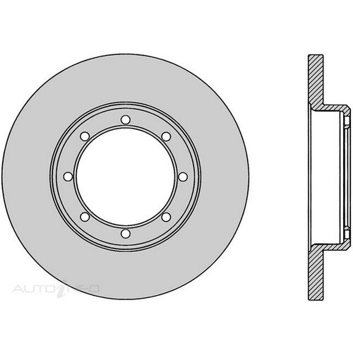 New PROTEX Brake Disc Ultra Rotor - Rear For Renault Master 2013-2021 DR1045