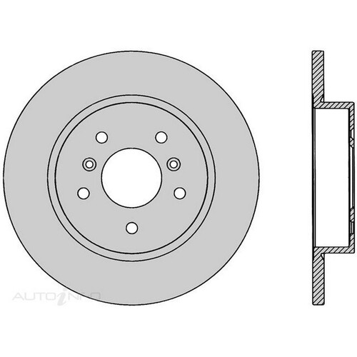 New PROTEX Brake Disc Ultra Rotor - Rear For Nissan QASHQAI 2014-2021 DR1047
