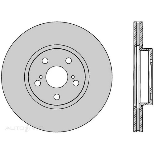 New PROTEX Brake Disc Ultra Rotor - Front For Toyota Corolla 2013-2021 DR1055