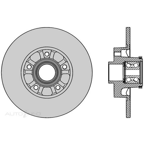 New PROTEX Brake Disc Ultra Rotor - Rear For Mitsubishi Express 2020-2021 DR1079