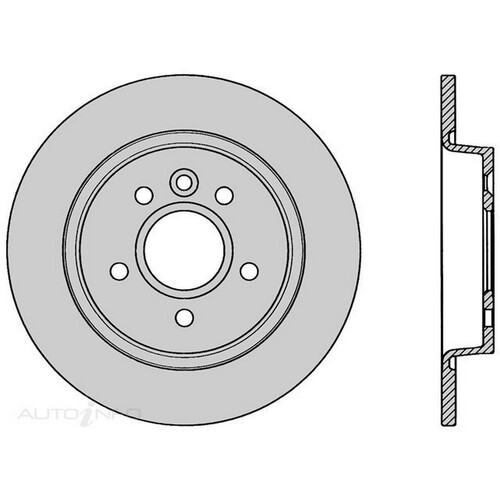 New PROTEX Brake Disc Ultra Rotor - Rear For Volvo V40 2013-2018 DR1082