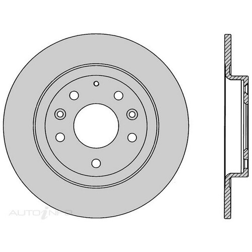 New PROTEX Brake Disc Ultra Rotor - Rear For Mazda CX-3 2015-2018 DR1136