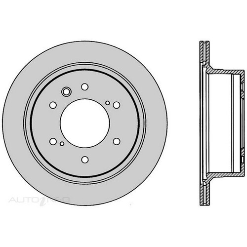 New PROTEX Brake Disc Ultra Rotor - Rear For Mitsubishi Pajero Sport DR1138