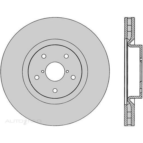PROTEX Brake Disc Ultra Rotor-Front with 114.3mm PCD For Subaru IMPREZA DR12525