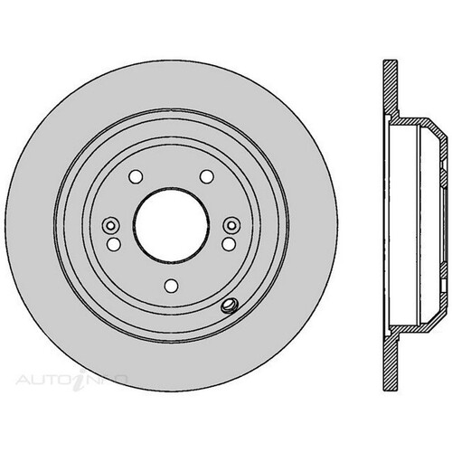 New PROTEX Brake Disc Ultra Rotor For Kia Stinger 2017-2021 DR1272