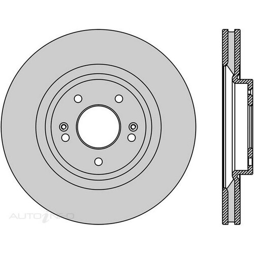 New PROTEX Brake Disc Rotor For Hyundai Santa FE 2018-2020 DR1287