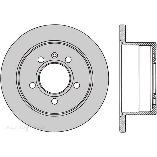 New PROTEX Brake Disc Rotor For LDV V80 2013 - 2021 DR1295