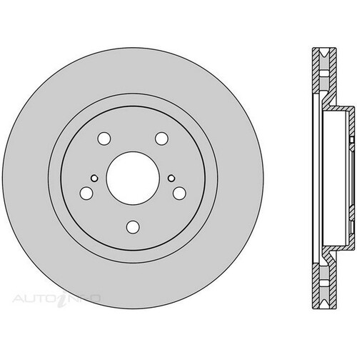 New PROTEX Brake Disc Ultra Rotor For Toyota Camry 2017-2021 DR1303