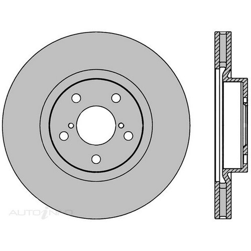 New PROTEX Brake Disc Ultra Rotor For Subaru IMPREZA 2016-2021 DR1309