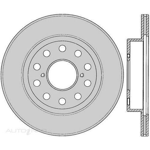 New PROTEX Brake Disc Ultra Rotor - Rear For Toyota MR2 1989-1993 DR581